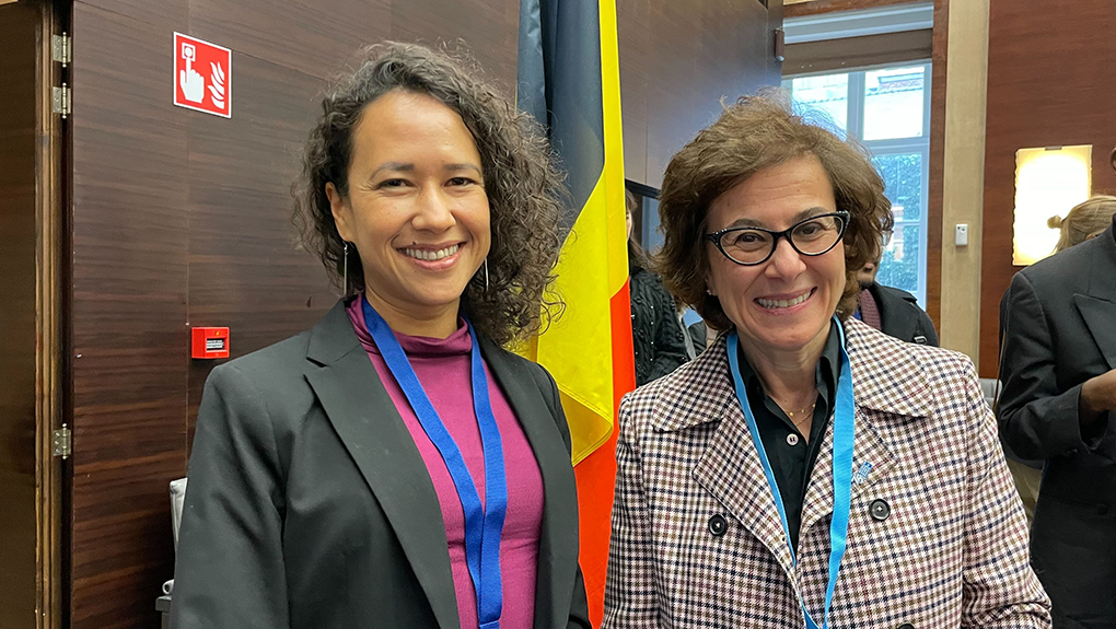 GC Alumna Claudia Aguirre and Nada Al-Nashif, Deputy High Commissioner for Human Rights